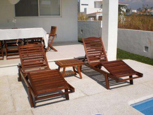 Muebles en madera para terraza, jardin o playa en México - Decoración y
