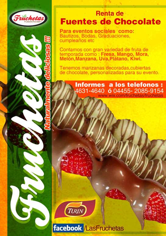 renta fuentes de chocolate