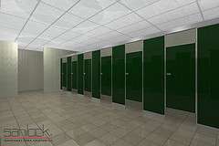 Sanilock mamparas sanitarias para baños publicos en Baja California Sur