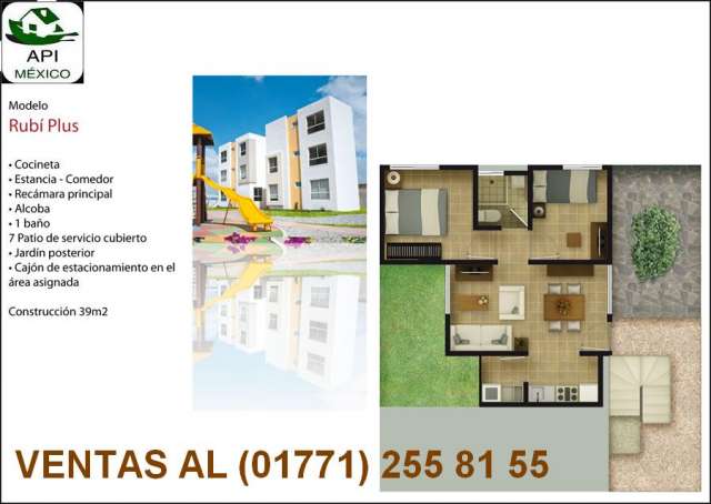 Paseos del pedregal hogares union departamentos pre-venta tizayuca hgo en  Tizayuca - Departamentos en venta | 123915